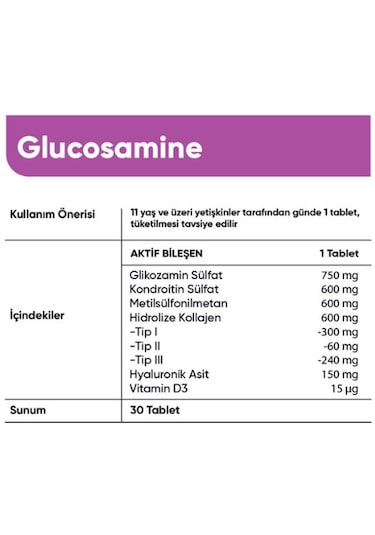 Collagen Forte Platinum Glucosamine Chondroitin & Msm 30 Tablet