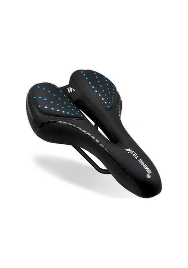 Novahub Yumuşak Mavi Wset Biking Bisiklet Eyer, Rahat Yastık, Nefes Alabilir Pu Deri, Mtb Bisiklet Koltuk Jeli Mavi