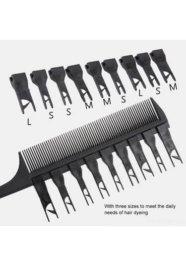 Mufunye "profesyonel Saç Boyama Tarağı - 2'li Uçlu, Ayarlanabilir Dişler, Kolay Renklendirme Ve Kesim İçin"
