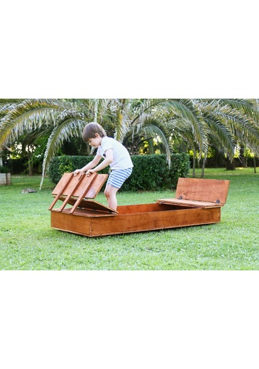 MANDU Ahşap Çocuk Kum Havuzu