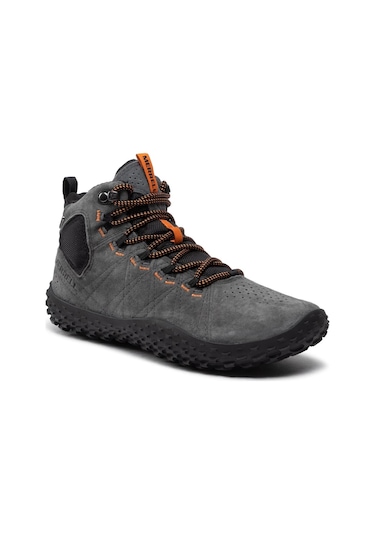 Merrell Wrapt Mıd Wp J036001 Waterproof Hakiki Deri Erkek Bot Gri