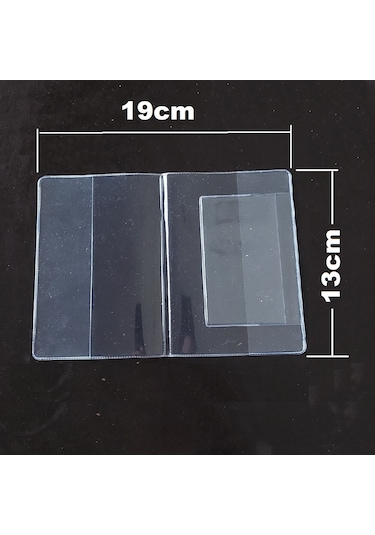 Tarix Şeffaf Pvc Pasaport Kılıfı,pasaport Koruyucu,pasaport Kabı 4 Adet Şeffaf