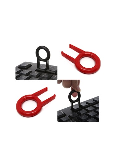 Kırmızı Klavye Çıkarıcı Kullanışlı Tuş Takımı Çıkarıcı Pratik Tuş