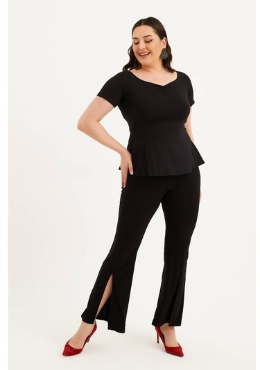 Damla Yaka Tişört (547842893)