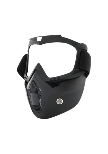 Prosev Motosiklet Kask Maskesi Ve Gözlüğü Mkm Gümüş