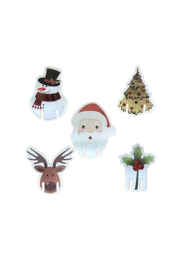 Reedark 10 Adet Şık Noel Bardak Kartı - Kişiselleştirilebilir Parti Dekorasyonu, Kağıt Malzeme, Çeşitli Tasarımlar