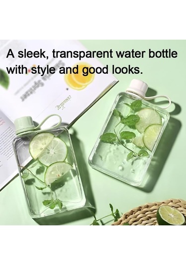 Düz Su Şişesi Seyahat Şişesi Taşınabilir 10.5 Oz Bpa Ücretsiz Tritan Kare Küçük Su Şişeleri, Çanta Seyahat Cep Sporları Fitness Gri, 10.5 10.5 Gri Purple