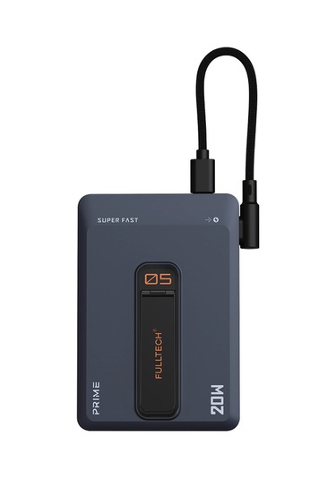 Fulltech Fp38 5000 Mah Magsafe Kablosuz Powerbank 20w Pd Hızlı Şarj, Manyetik Tutucu, Dahili Usb-c Siyah