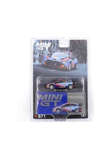 Mini Gt 871 1/64 Hyundai İ20 N Rally1 Hybrid 2024 Rallye Monte-carlo Winner - Blister Paket Mgt00871-bl