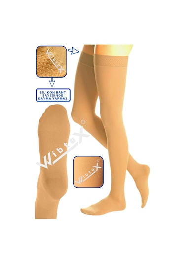 Wibtex Diz Üstü Varis Çorabı