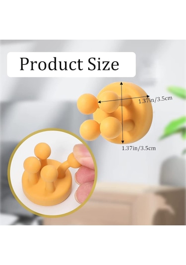 Springsun 6'lı Silikon Diş Fırçası Askısı - Duş, Banyo Ve Mutfak İçin Yapışkanlı Çok Amaçlı Kanca Siyah