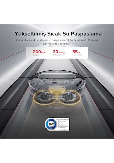 Roborock Saros Z70 Akıllı Robot Süpürge  Beyaz