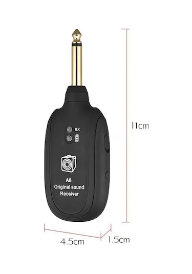 Teknoroket Kablosuz Wireless Gitar Alıcı , Verici Sistemi Set