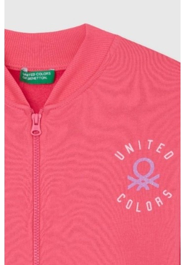 United Colors Of Benetton Kız Çocuk Bnt-g23334 Sweatshirt Pembe-1915 Pembe