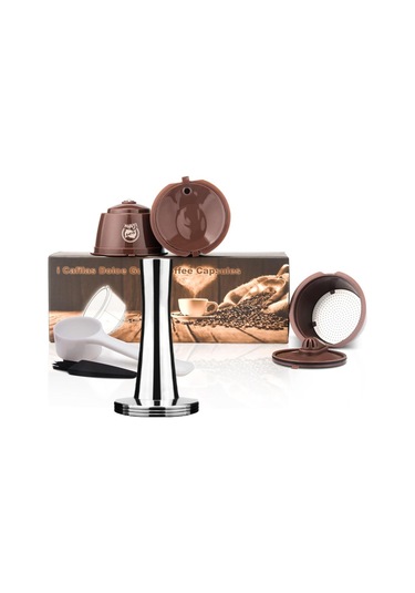 Kahverengi İ Cafilas Dgpc03 Yeniden Kullanılabilir Doldurulabilir Kahve Kapsül Filtresi Gı Krema Yapımcısı Kahve Mk. Aks. 56600304