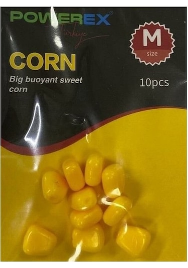 Powerex 8 MM Medium Yumuşak Sarı Yüzen Silikon Mısır 10 Adet