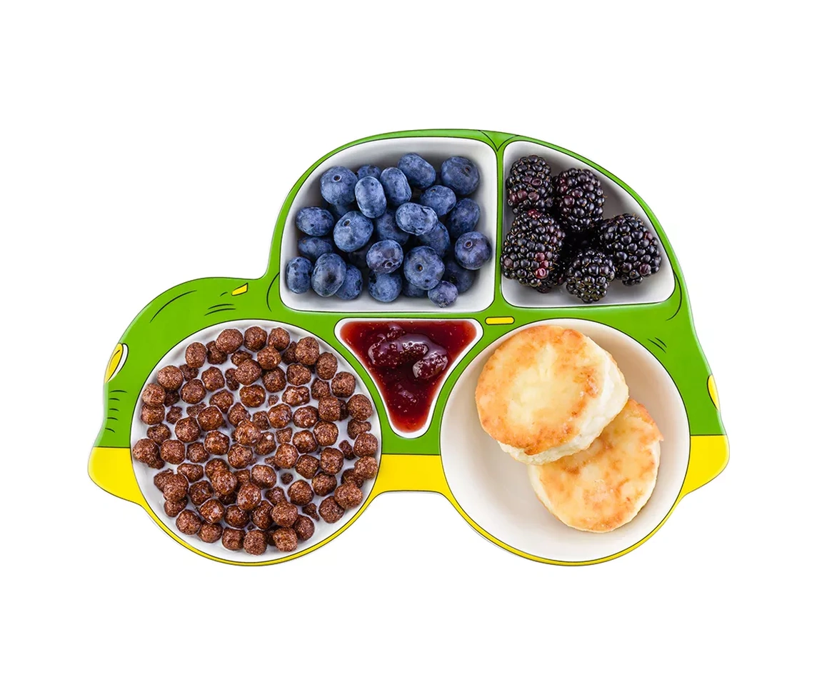 Elan Gallery "mashına" 5 Bölüm Ekmek Menajı Servis Tabağı 14333659 Yeşil