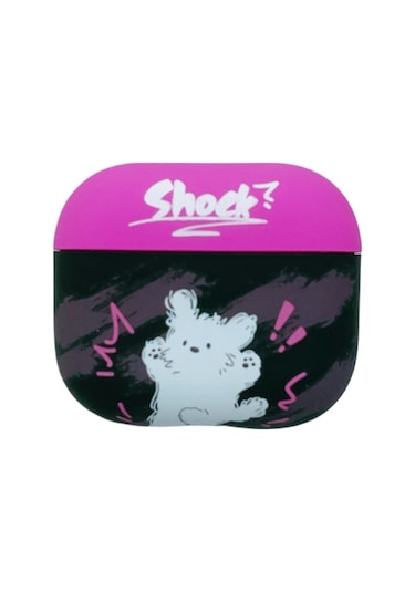 Airpods Uyumlu 3 İçin Kedi Ve Köpek Desenli Kulaklık Kutusu Buzlu Tpu Kılıf Şok Edici Köpek Şok Edici Köpek