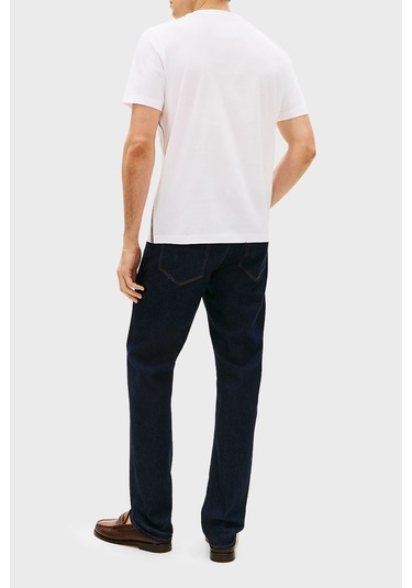 Tommy Hilfiger Erkek T Shirt Mw0mw42393 Ybr Beyaz Beyaz