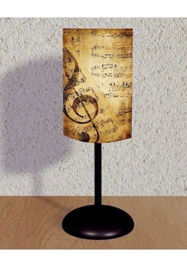 Herşey Nota Sol Anahtar Notalı Abajur