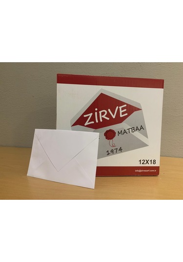 Zirve Üçgen Davetiye Zarfı 90 G 12X18 MM 6000 Adet