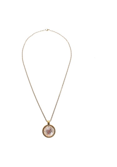 Jwl Pusula Kolye Şık Cam 3D Pusula Kolyesi Aksesuar Steampunk Kol Çok Renkli