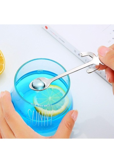 Altın Paslanmaz Çelik Kahve Kaşığı Güzel Sevimli Kedi Şekli Çay Kaşığı Tatlı Aperatif Kepçe Dondurma Mini Kaşık Sofra Mutfak Aletleri