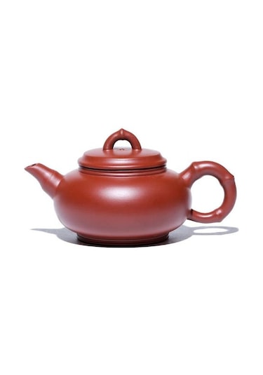 El Demlik Cevheri Büyük Kırmızı Çaydanlık Kung Fu Çay Potu Bambu Kiraz Çaydanlıklar Altın