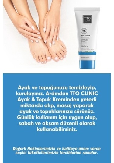 Tto Clinic Ayak Topuk Bakım Kremi 100ml