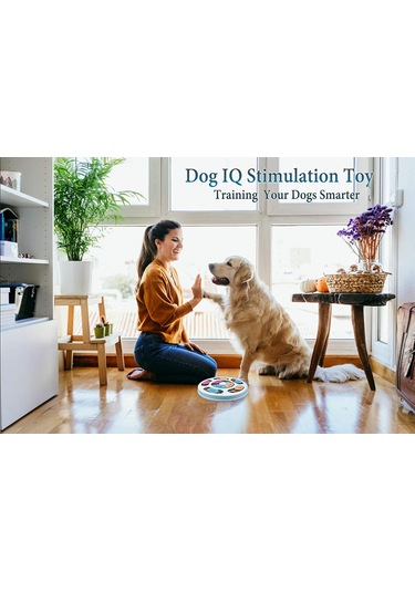 Lemestar Köpekler İçin Etkileşimli Zeka Besleme Oyuncak, Plastik Abs Materyal, Mavi Renk, Hediye Kutusu Paketleme