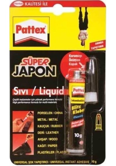 Pattex Süper Japon Yapıştırıcı Orjinal Likit 10 Gr