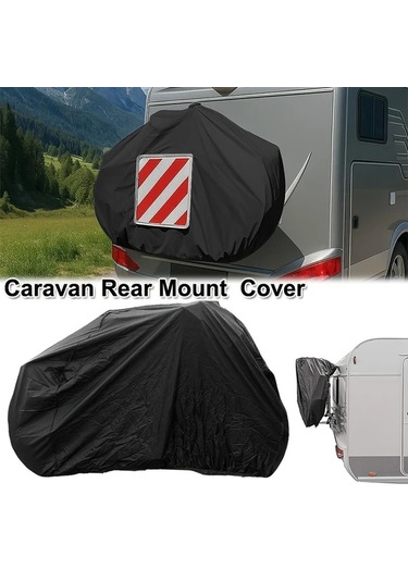 Honeybeeshop Siyah 1 Veya 2 Bisikletli Karavan Bagaj Bisiklet Kılıfı Dayanıklı Su Geçirmez