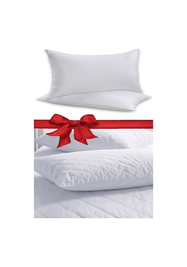 2 Adet Silikon Yastık + 2 Adet Kapitone Yastık Alezi