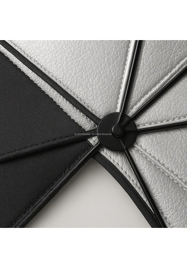 Katlanabilir Şemsiye Tipi Güneşlik 140x80 Cm Uv Koruma Isı Yalıtımı Kolay Kurulum