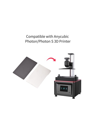 Fosenze Anycubic Photon/photon S İçin 135x80mm Fotoakril Reçine Platformu, Manyetik Levha, Kolay Desen Alma, 3d Yazıcı Aksesuarı