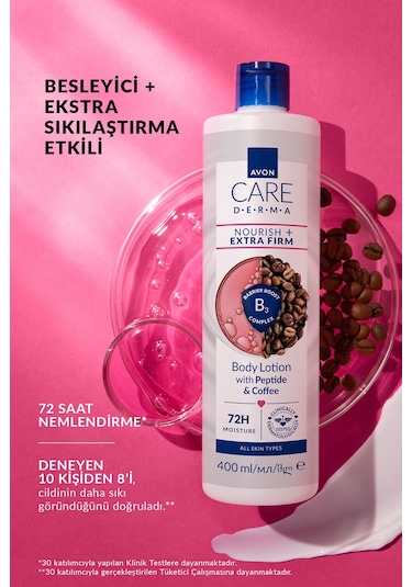 Care Derma Besleyici + Ekstra Sıkılaştırma Etkili Peptit Ve Kahve İçeren Vu Cut Losyonu 400ml
