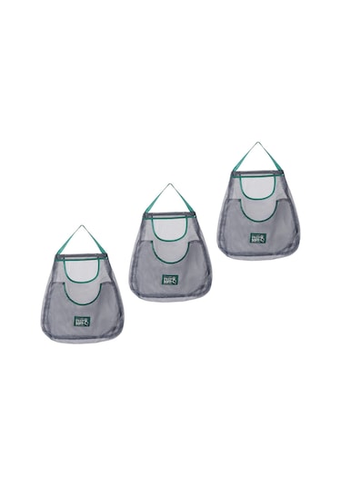 Suntek Meyve Sebze Mutfak Kamp E Için 3 Storag Örgü Çanta Ev Seti