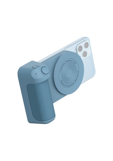 Springsun Kablosuz Şarjlı Manyetik Telefon Tutucu, El Tipi Stabilizatör Selfie Sehpası Bluetooth Kamera Aparatı İphone/android Mavi