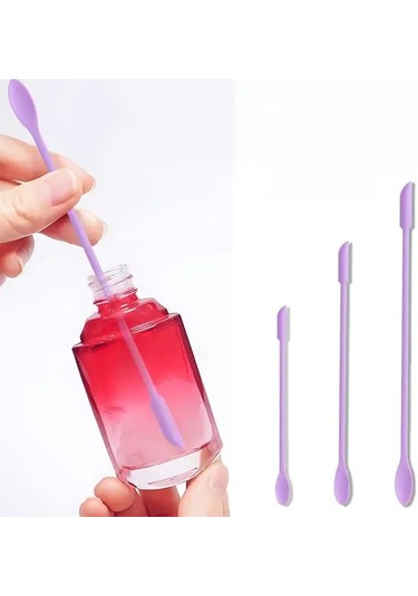 Willowhaven 3'lü Mor Mini Spatula Seti - Krem Ve Losyon Sıyırıcı, Dar Şişe Aparatı