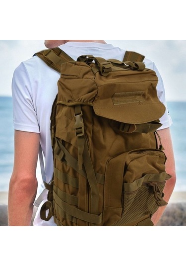 Silkroadselect Dağcılık Spor Sırt Çantası Sırt Çantası Sırt Çantası Kamp Yürüyüş Açık Büyük Su Geçirmez Sırt Çantası Kurt Kahverengi Ffzveo Kahverengi
