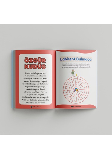 Çocuklar İçin Kudüs- Filistin Ajandam Çok Renkli