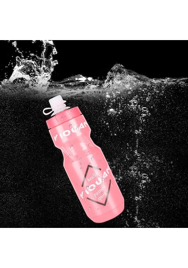 Youmex 710ml Pembe Bisiklet Su Sisesi - Yiyecek Dereceli Pp Plastik, Toz Koruyucu Kapağı, Bisiklet Sporu Ve Dış Etkinlikler İçin Pembe