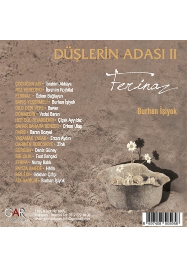 Düşlerin Adası Düşlerin Adası Iı Ferinaz CD