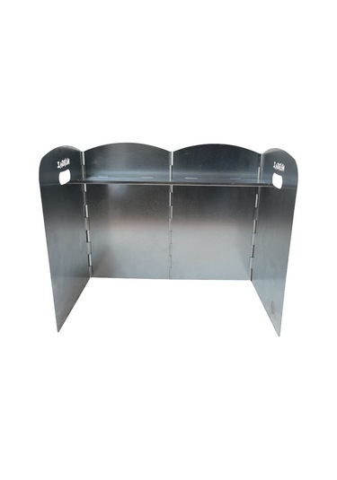 Portatif Ocak Rüzgarlığı Gri