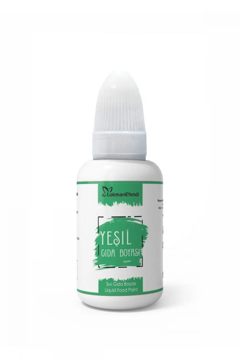 Lokman Efendi Yeşil Renk Sıvı Gıda Boyası 25 Ml