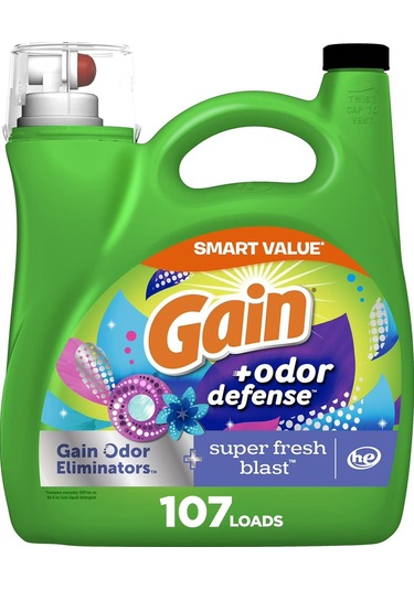 Gain +odor Defense Sıvı Çamaşır Deterjanı 107 Yıkama 4.55lt Diğer