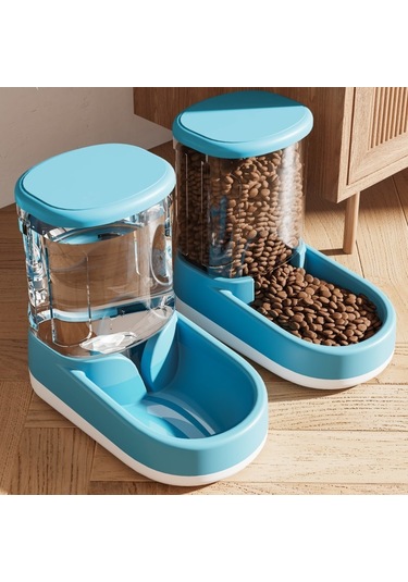 Pet Su Sebili Kedi Otomatik Çiftçi-mavi