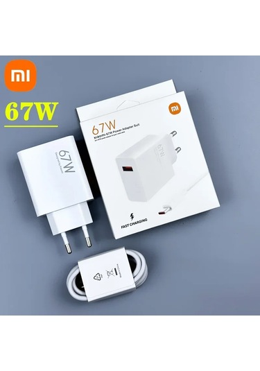 Xıaomıxiaomi 67w Hızlı Şarj Cihazı Usb-c Kablosu - Mi 14/13t/12t/13 Ultra Pro, Redmi Note 12/11/13 Pro, Poco X5/f5 Pro Uyumlu Ab Whıtedistribütör Garantili