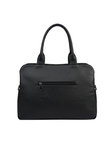 Evrak Çantası Kadın Büyük Geniş Hacimli Günlük Şık El Omuz Çantası Siyah