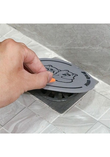 Kahverengi 5 Adet Kötü Koku Önleyici Silikon Mat Banyo Mutfak Lavabo Balkon Gider Tıpa Tıkacı Kapağı